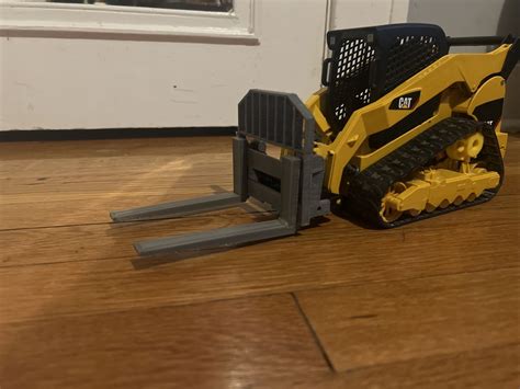 bruder skid steer forks|bruder skid steer with attachments.